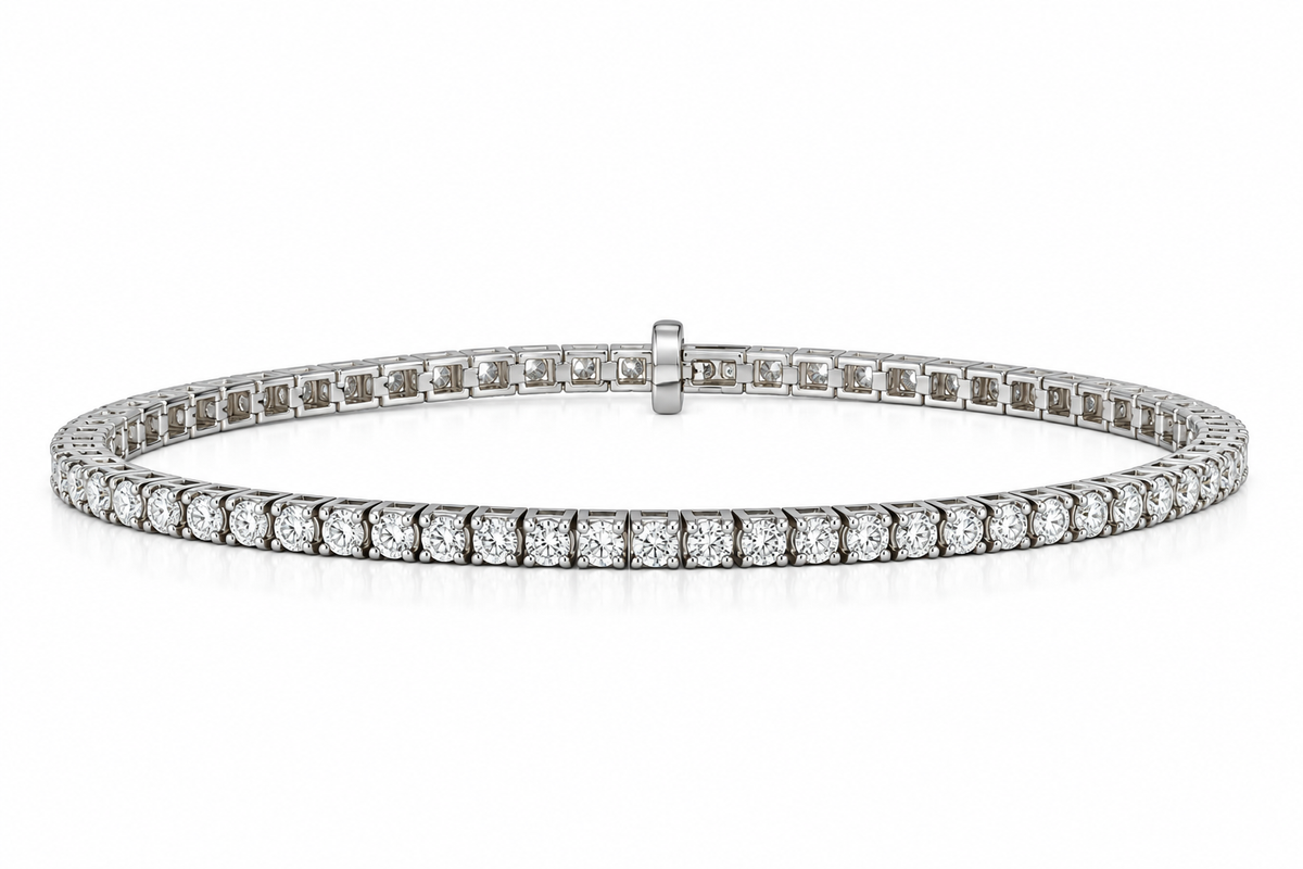 14 Karat Hvidguld Tennisarmbånd 2,0 ct.
