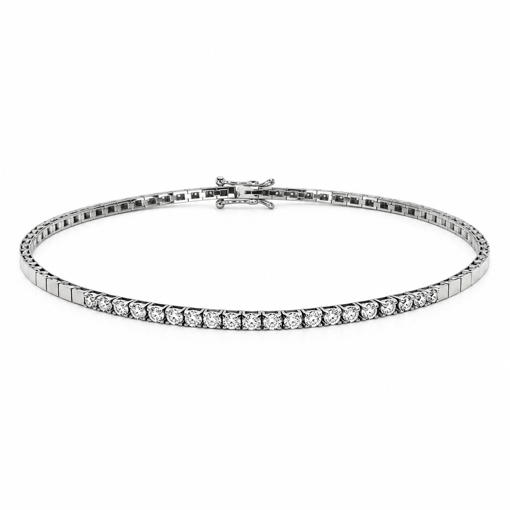 14 Karat Hvidgulds Tennisarmbånd 0,33 ct.