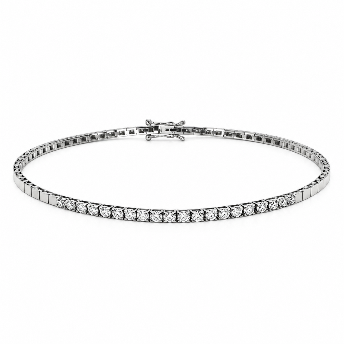 14 Karat Hvidgulds Tennisarmbånd 0,33 ct.
