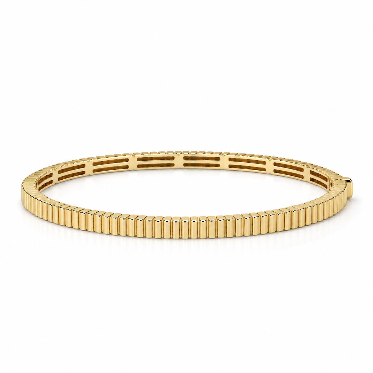 14 Karat Rillet Armring