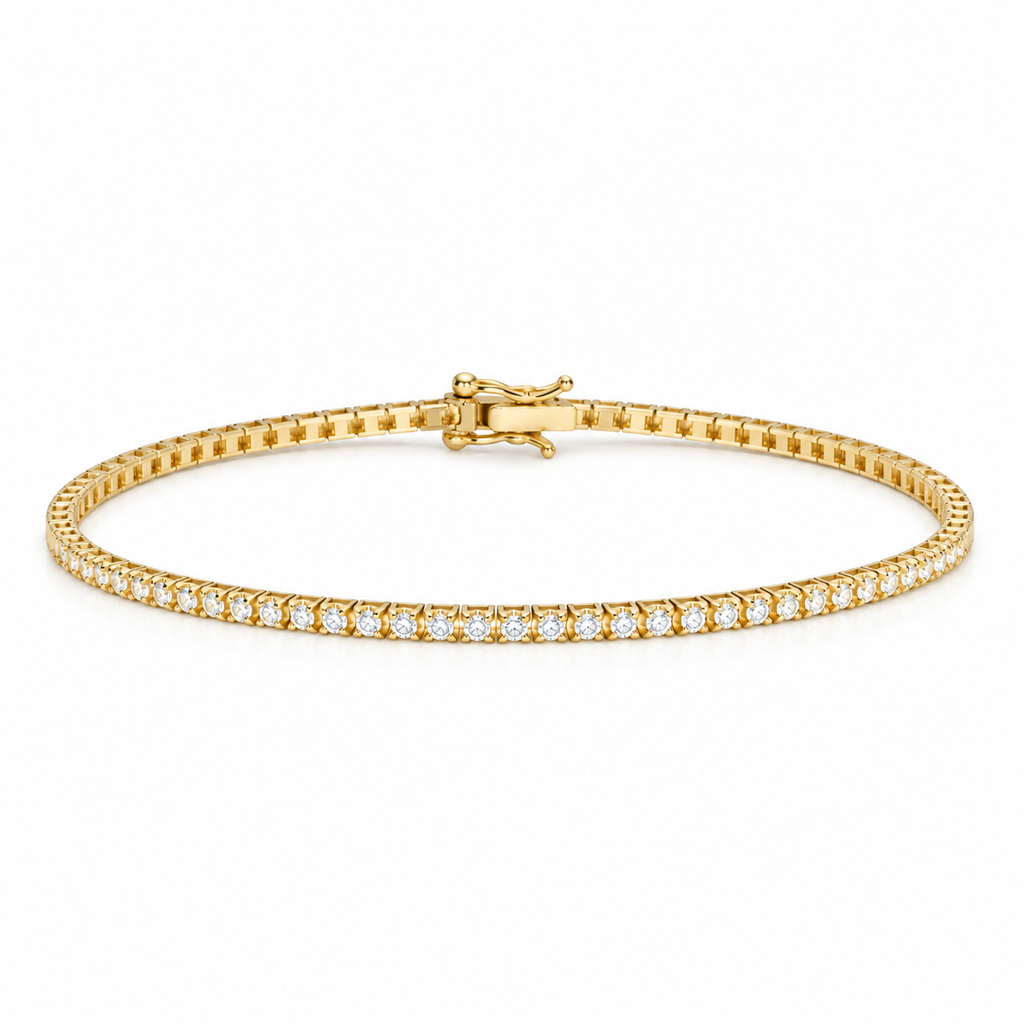 14 Karat Tennisarmbånd 0,33 ct.