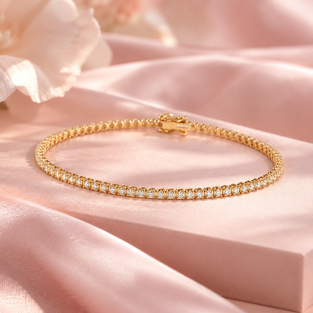 14 Karat Tennisarmbånd 0,33 ct.