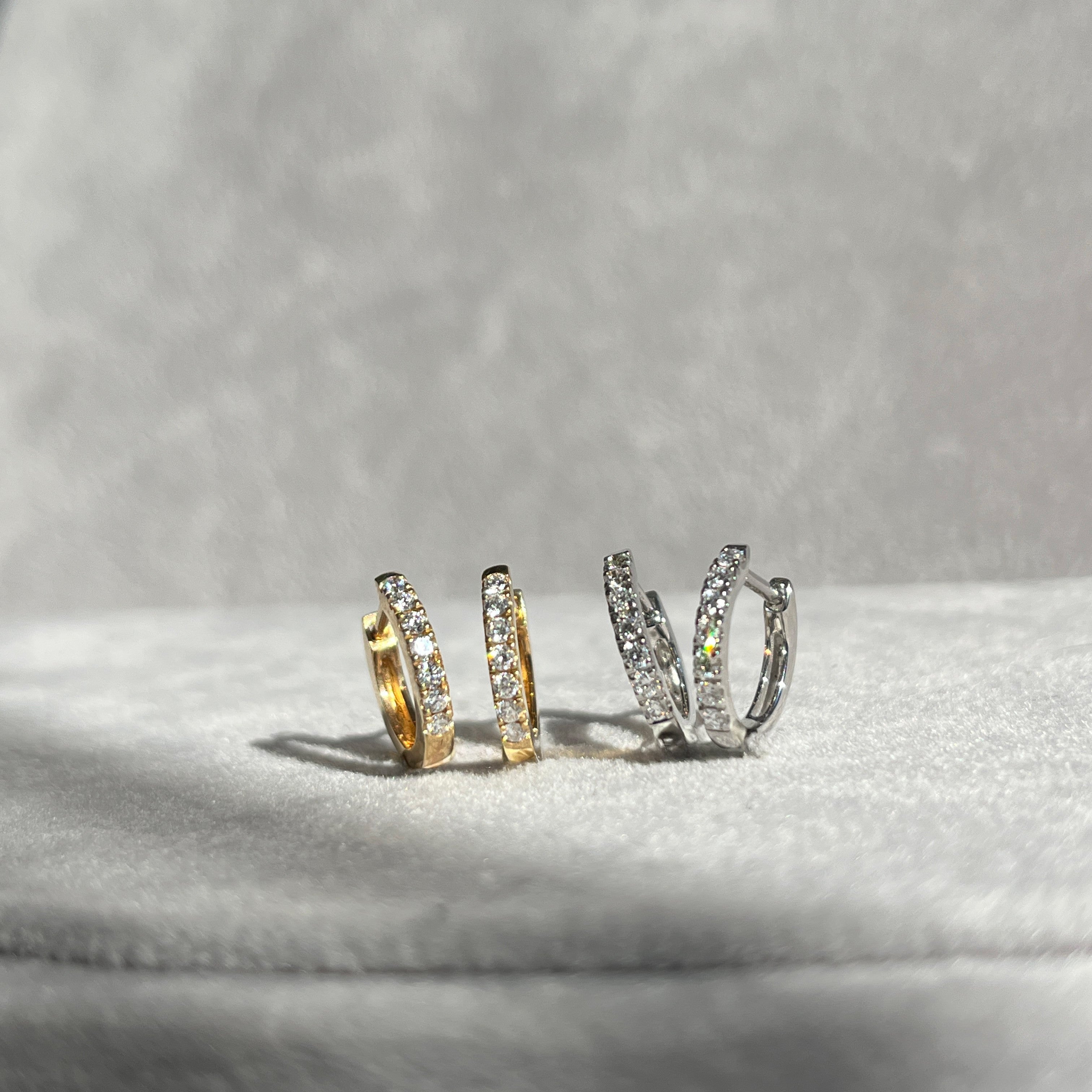 14 Karat Brillant Creoler