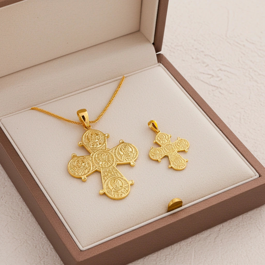 8 Karat Dagmarkors 18x28mm