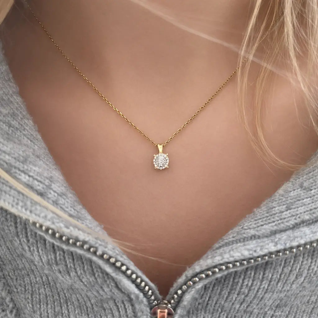 14 Karat Brillant Vedhæng 0,10 ct.