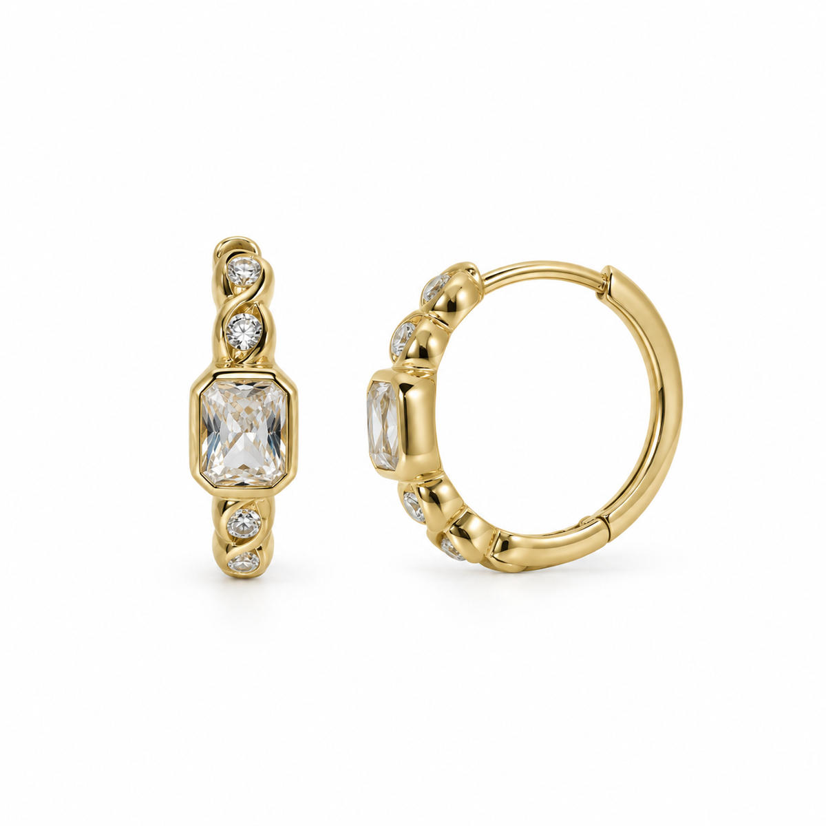 Golden Spark – Forgyldte klikcreoler med sten
