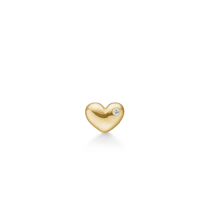 Symbols My Heart ørestik - 18kt Rødguld