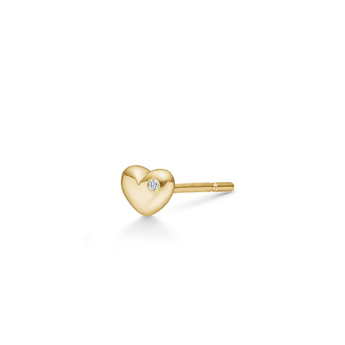 Symbols My Heart ørestik - 18kt Rødguld