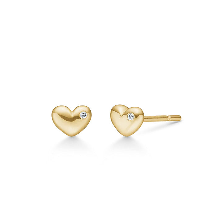Symbols My Heart ørestik - 18kt Rødguld
