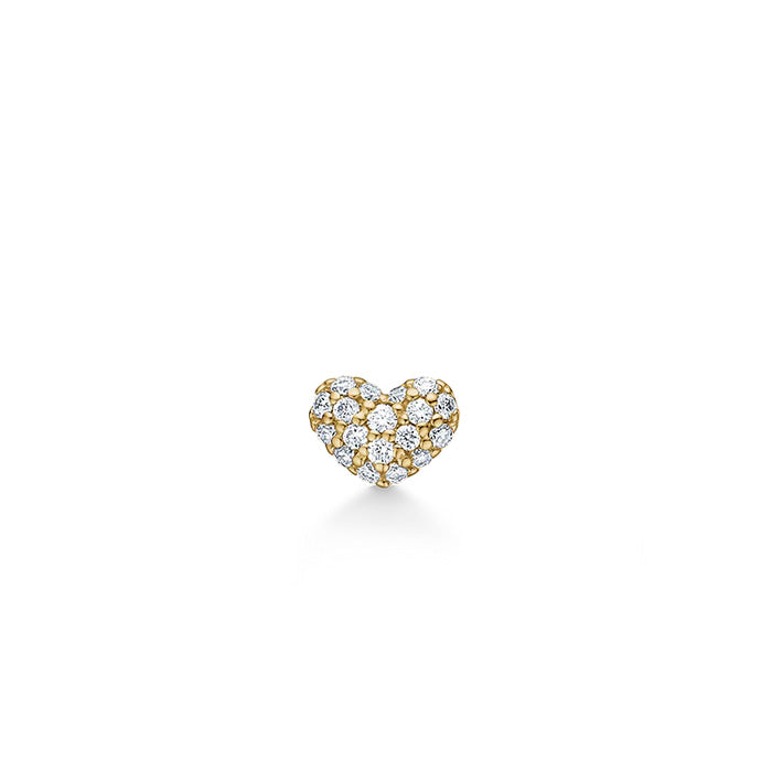 Symbols My Heart Diamant ørestik - 18kt Rødguld