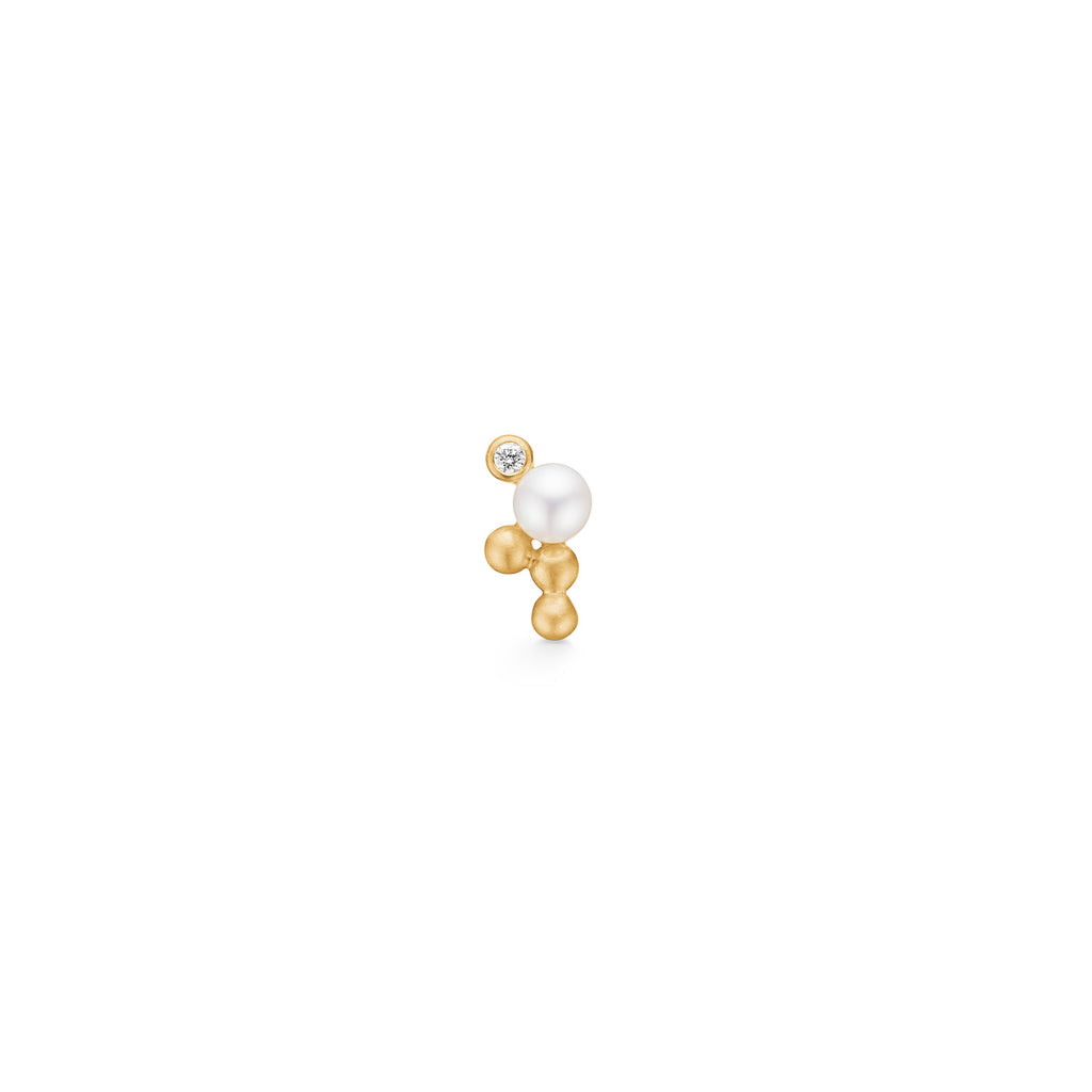Orbit Dot perleørering M - 18kt Rødguld