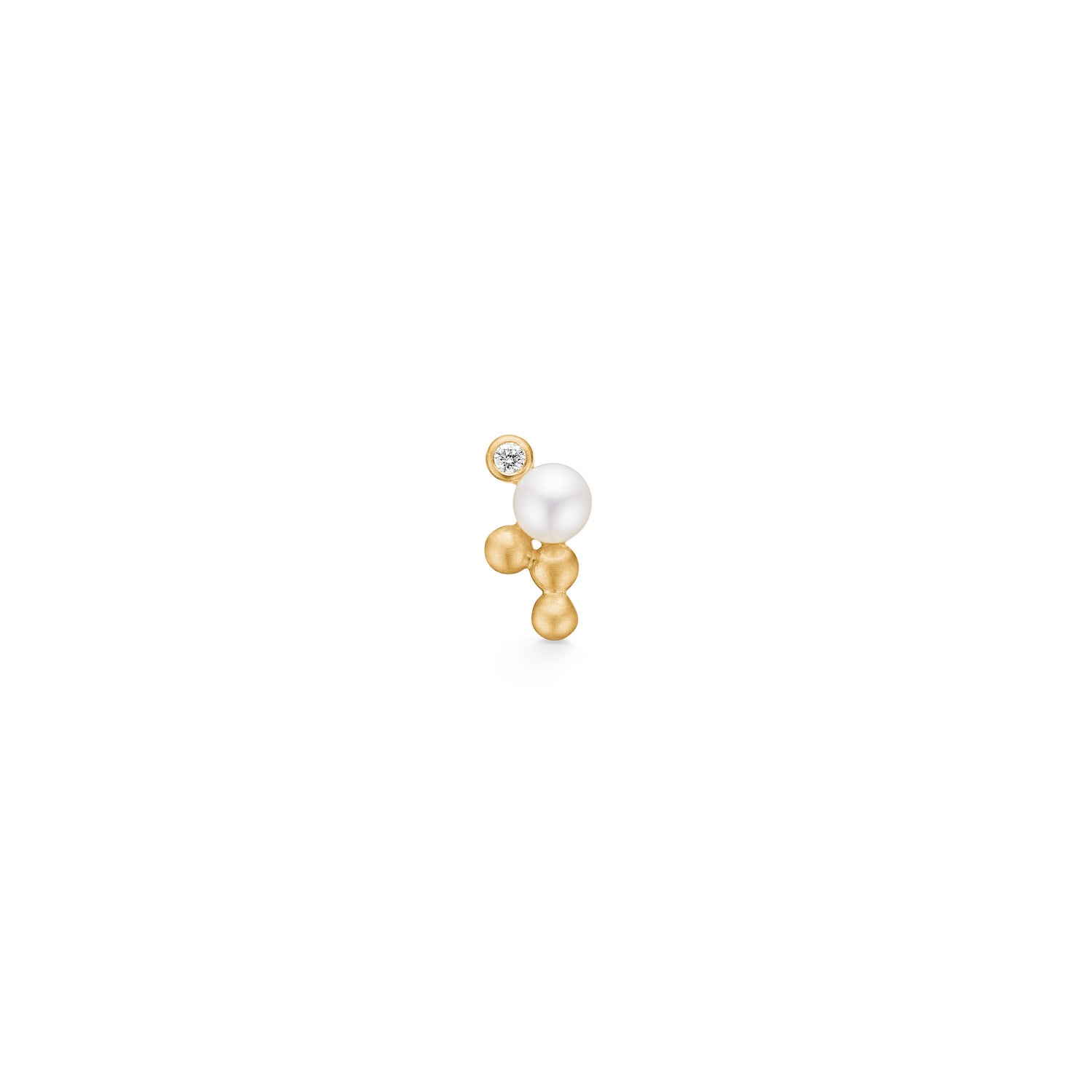 Orbit Dot perleørering M - 18kt Rødguld
