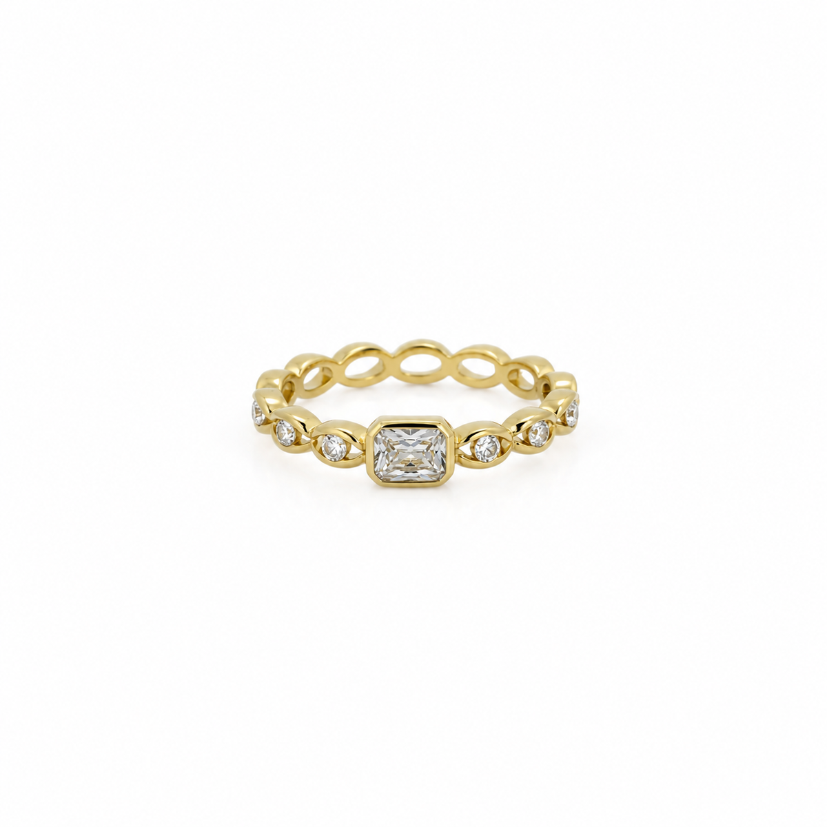 Isabella –  Ring med firkantet sten