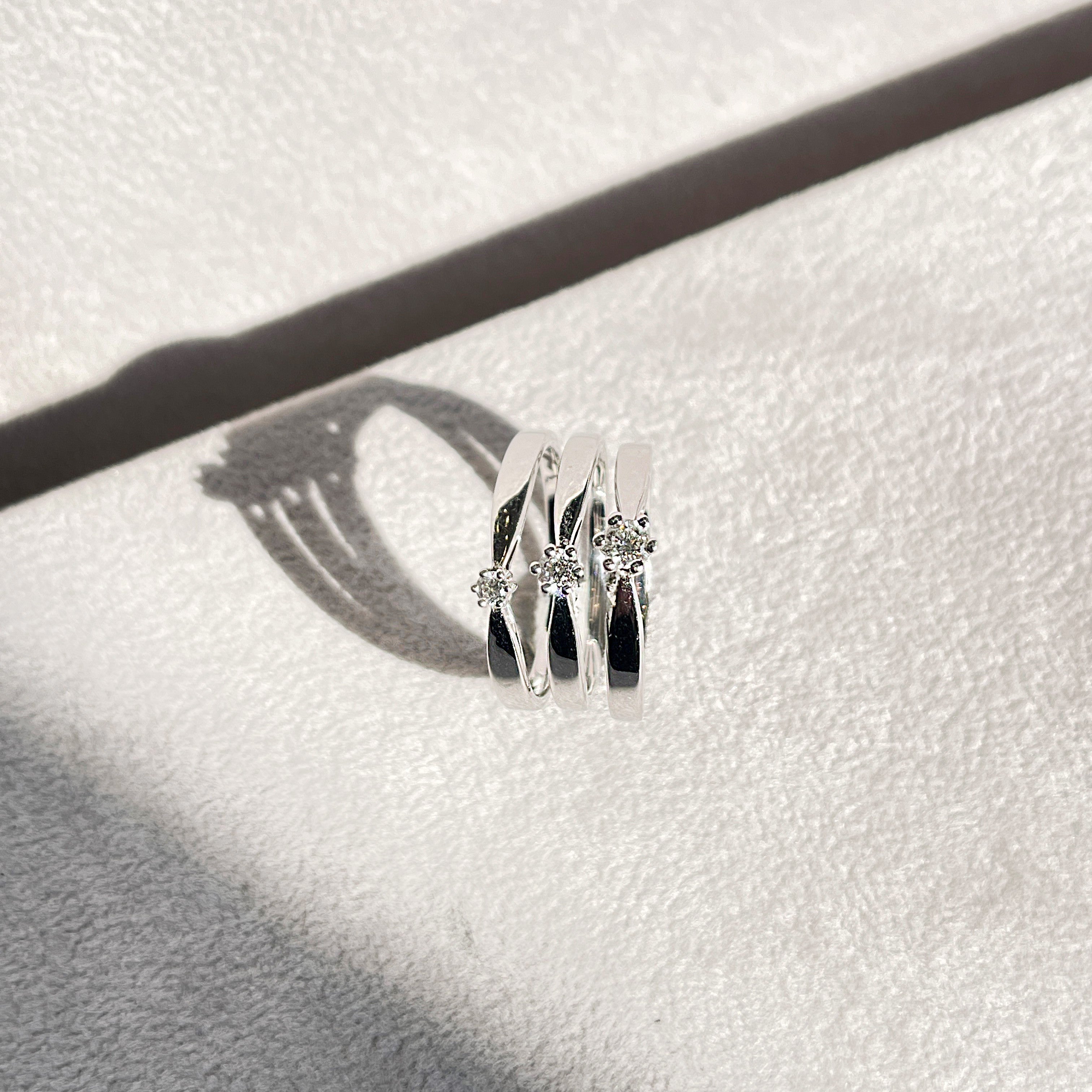 14 Karat Hvidguld Estelle Ring 0,15 ct.