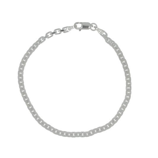 Sølv Anker Facet Armbånd