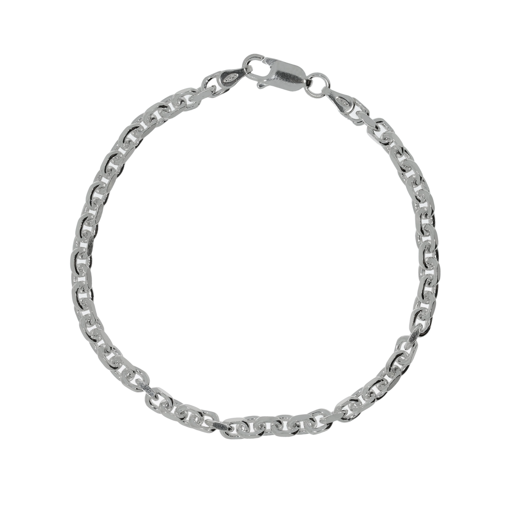 Sølv Anker Facet Armbånd