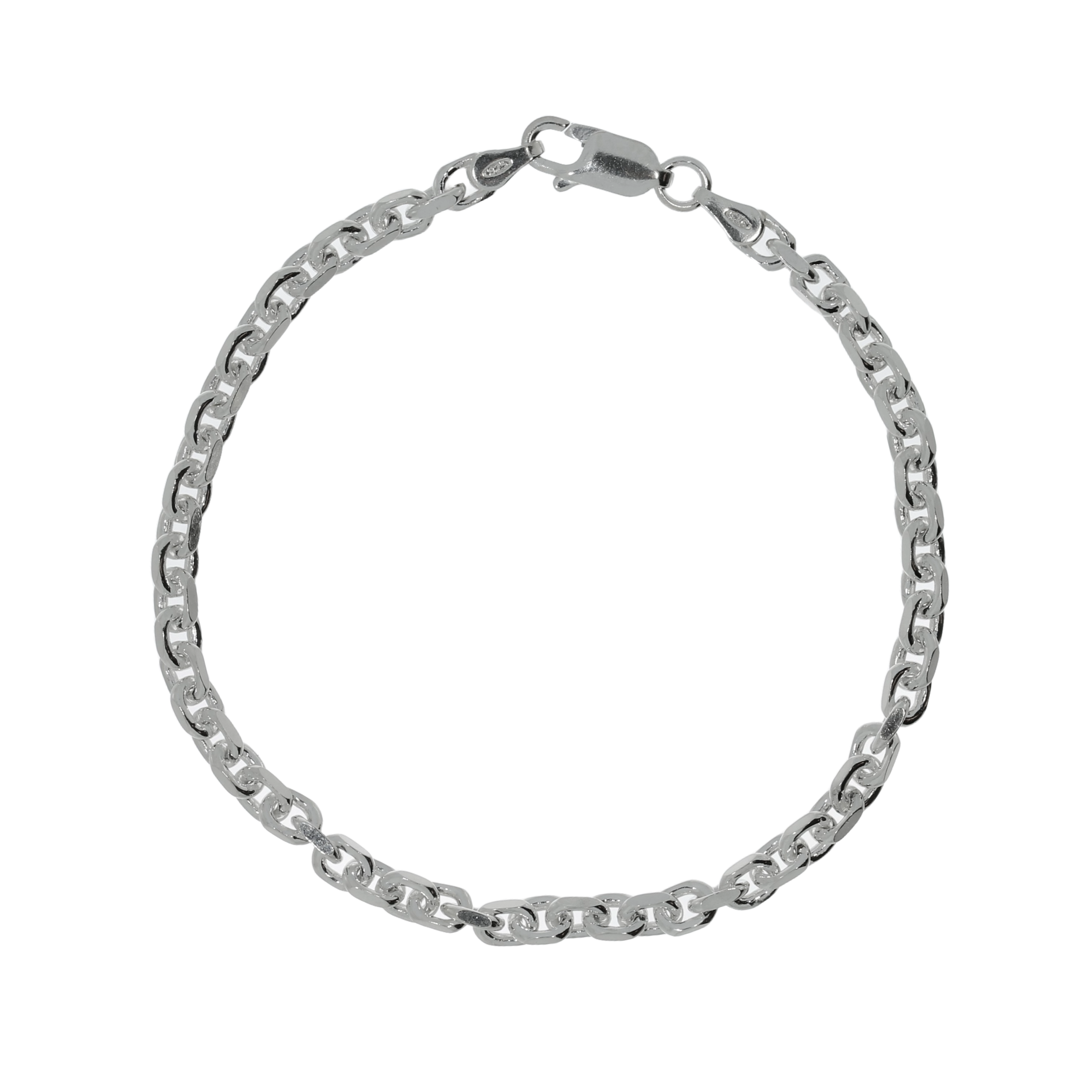 Sølv Anker Facet Armbånd