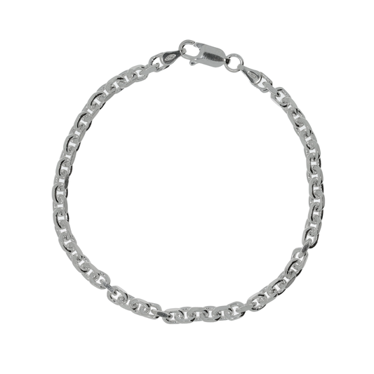 Sølv Anker Facet Armbånd