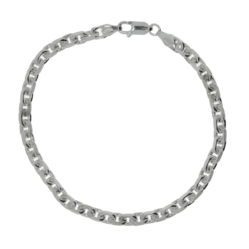 Sølv Anker Facet Armbånd