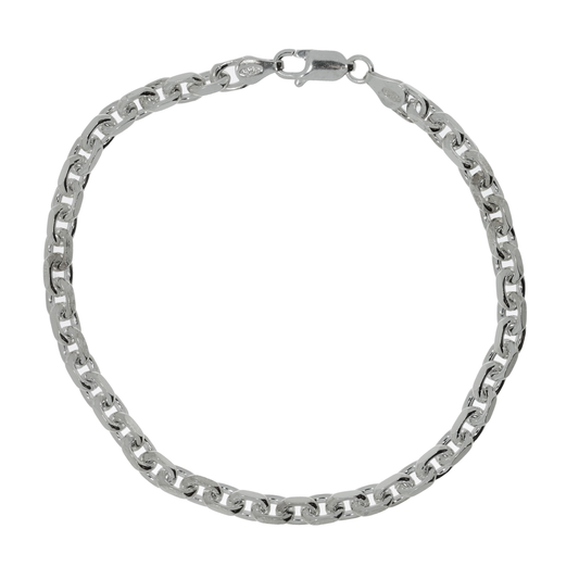 Sølv Anker Facet Armbånd