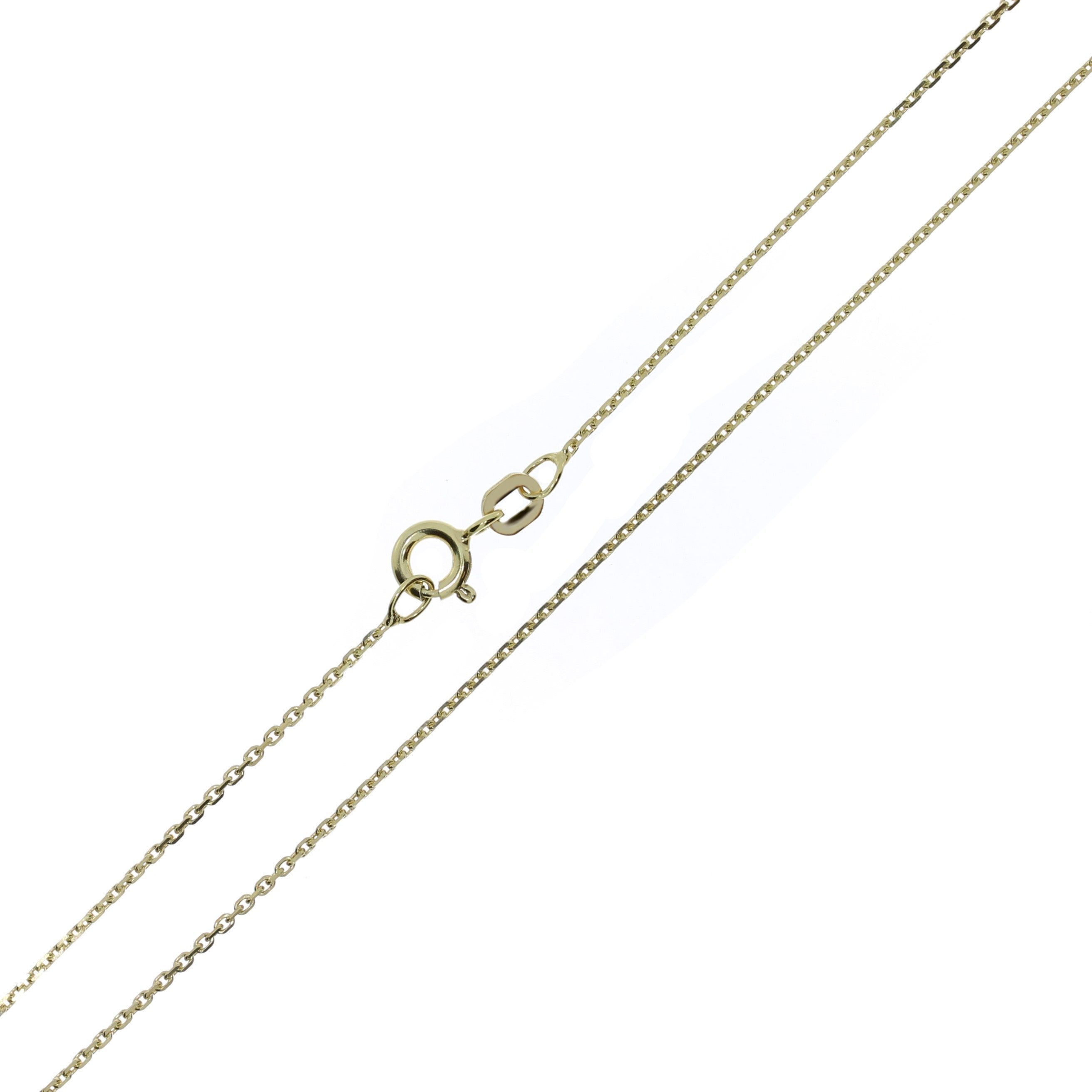 9 Karat Anker Facet Kæde