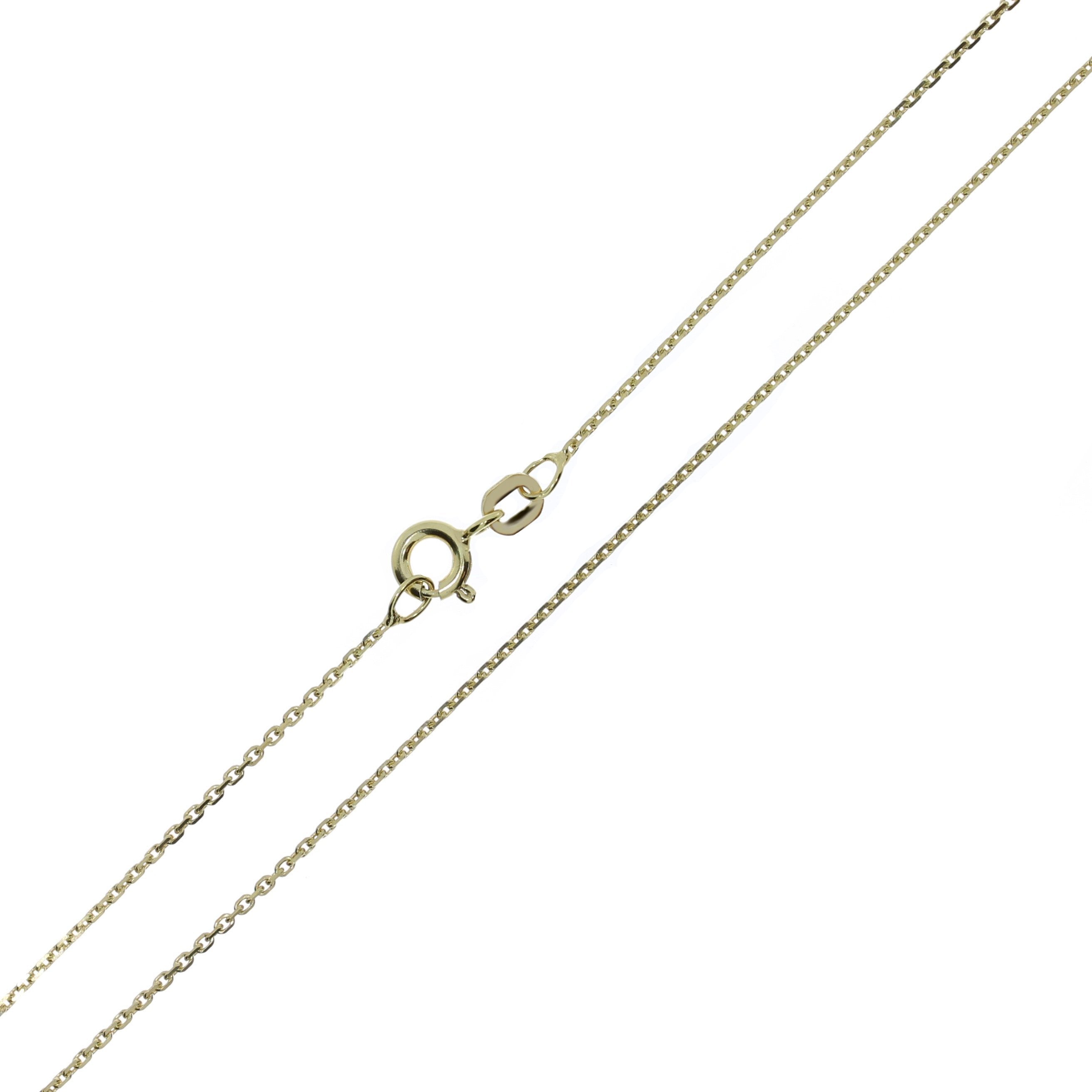 14 Karat Anker Facet Kæde