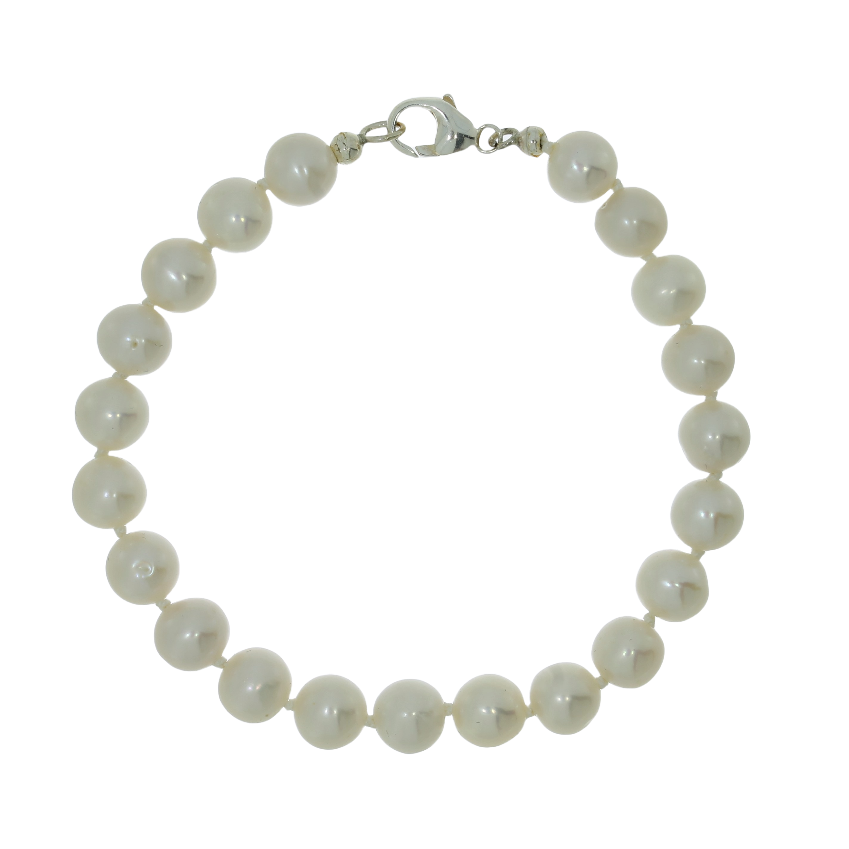 Hvid Ferskvandsperle Armbånd