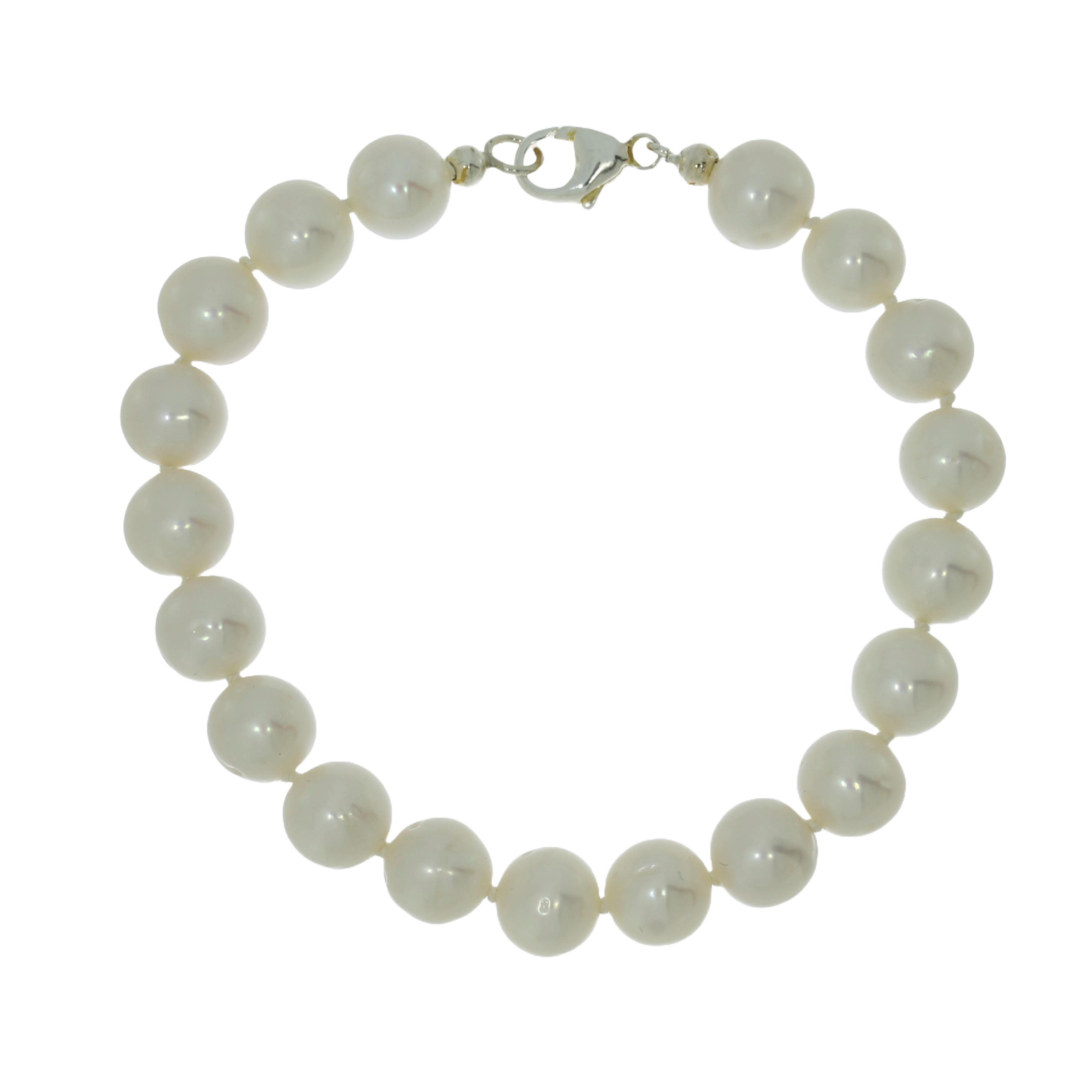 Hvid Ferskvandsperle Armbånd