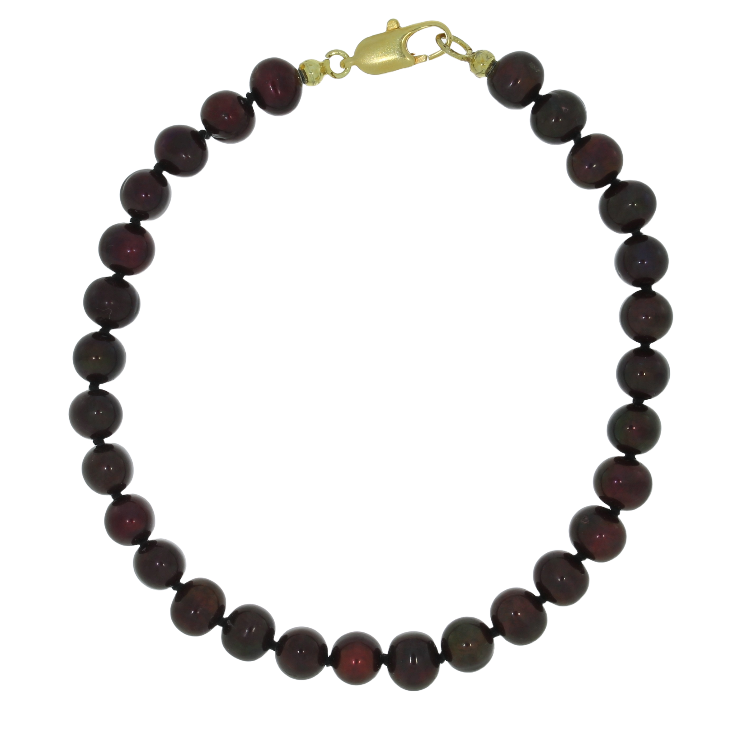 Røde Ferskvandsperle Armbånd