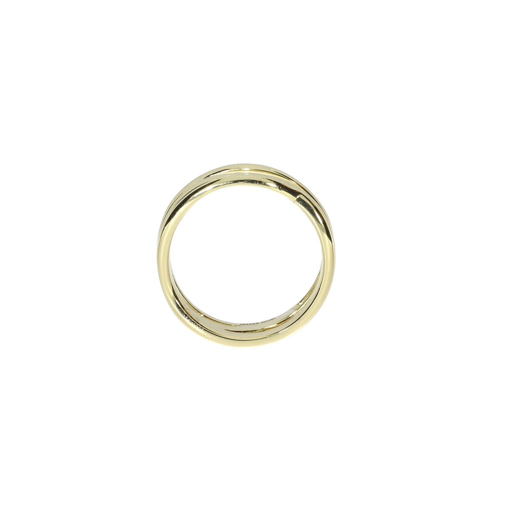 Forgyldt Twist Ring
