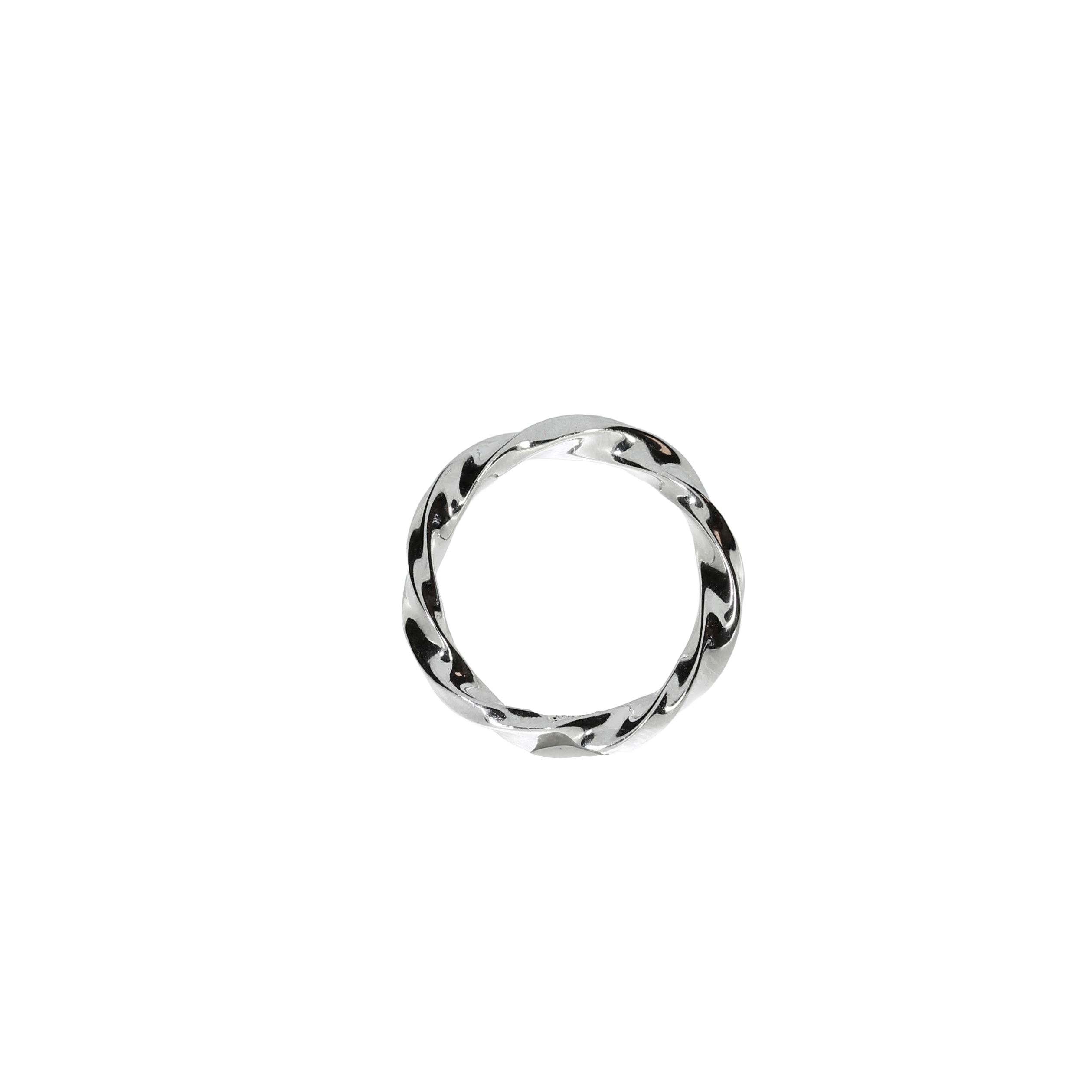 Sølv Snoet Ring