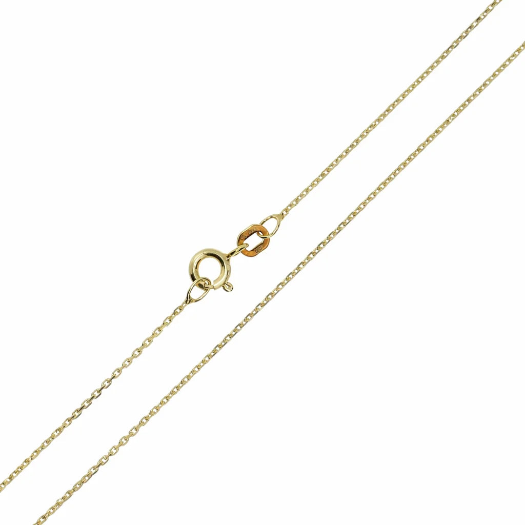 Forgyldt Anker Facet Kæde