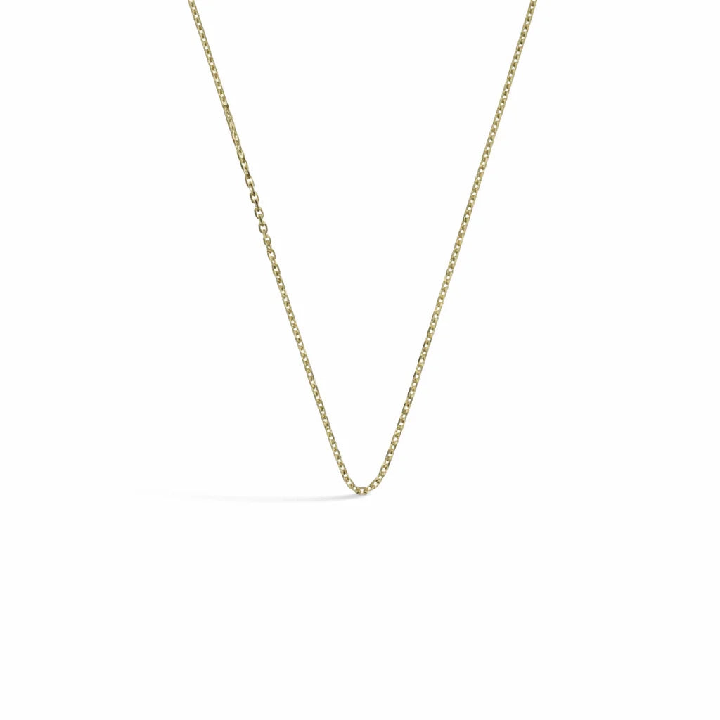 Forgyldt Anker Facet Kæde