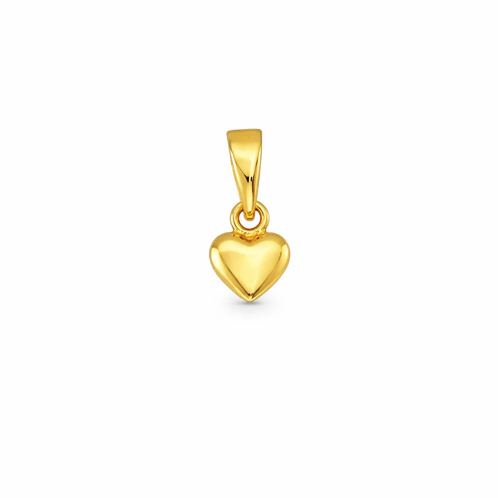 Forgyldt Hjerte Vedhæng 8x16mm