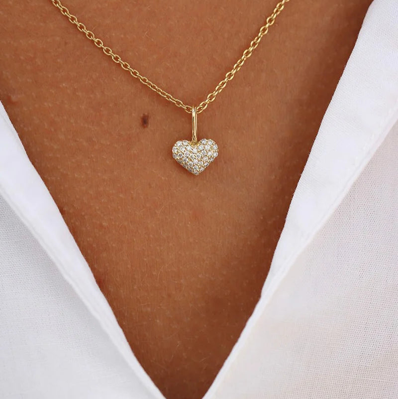 Symbols My Heart Diamant vedhæng - 18kt Rødguld