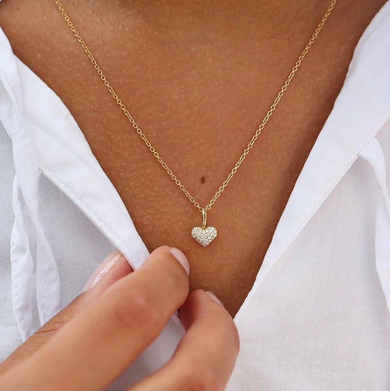 Symbols My Heart Diamant vedhæng - 18kt Rødguld
