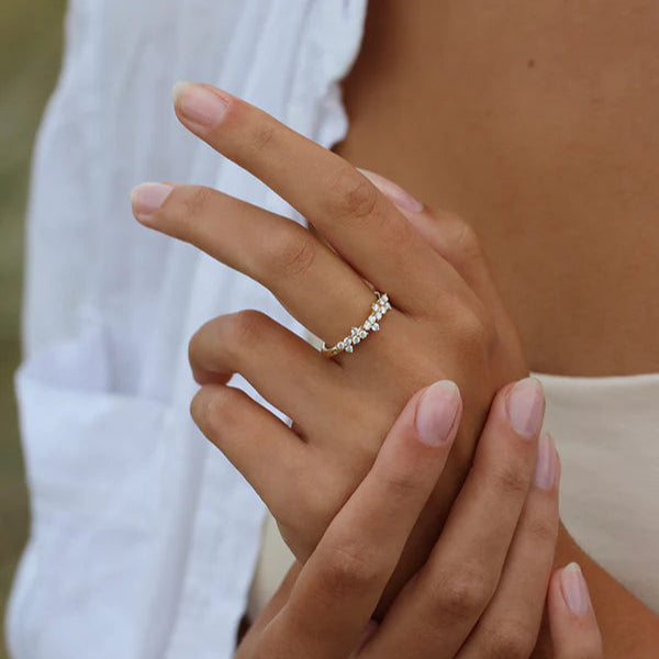 Fryd diamantring L - 18kt Rødguld