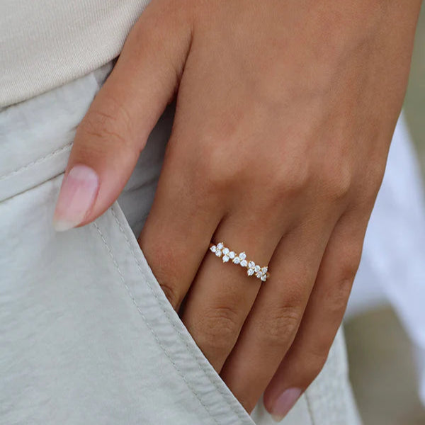 Fryd diamantring L - 18kt Rødguld