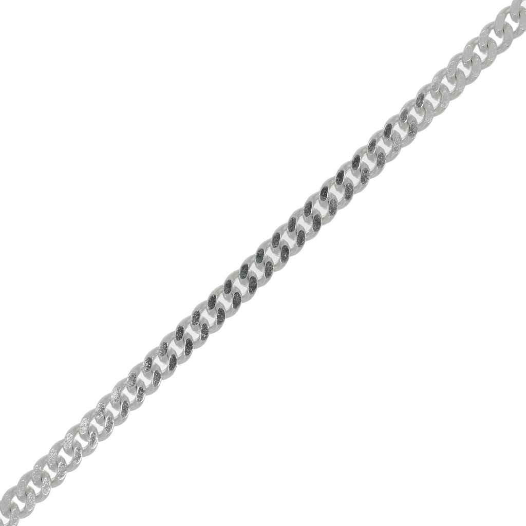 Sølv Panser Facet Armbånd