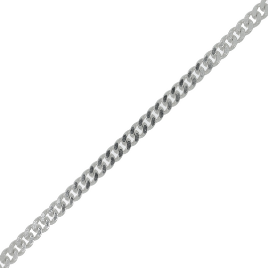 Sølv Panser Facet Armbånd