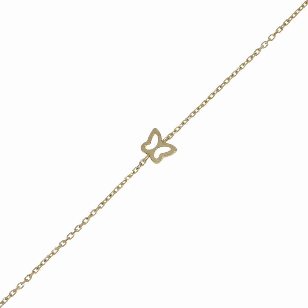 8 Karat Sommerfugl Børnearmbånd