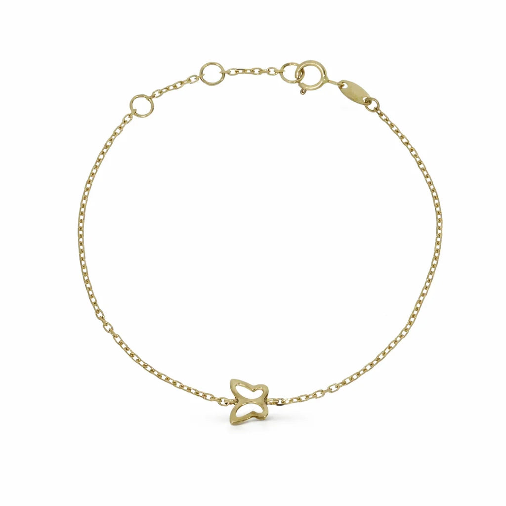 8 Karat Sommerfugl Børnearmbånd