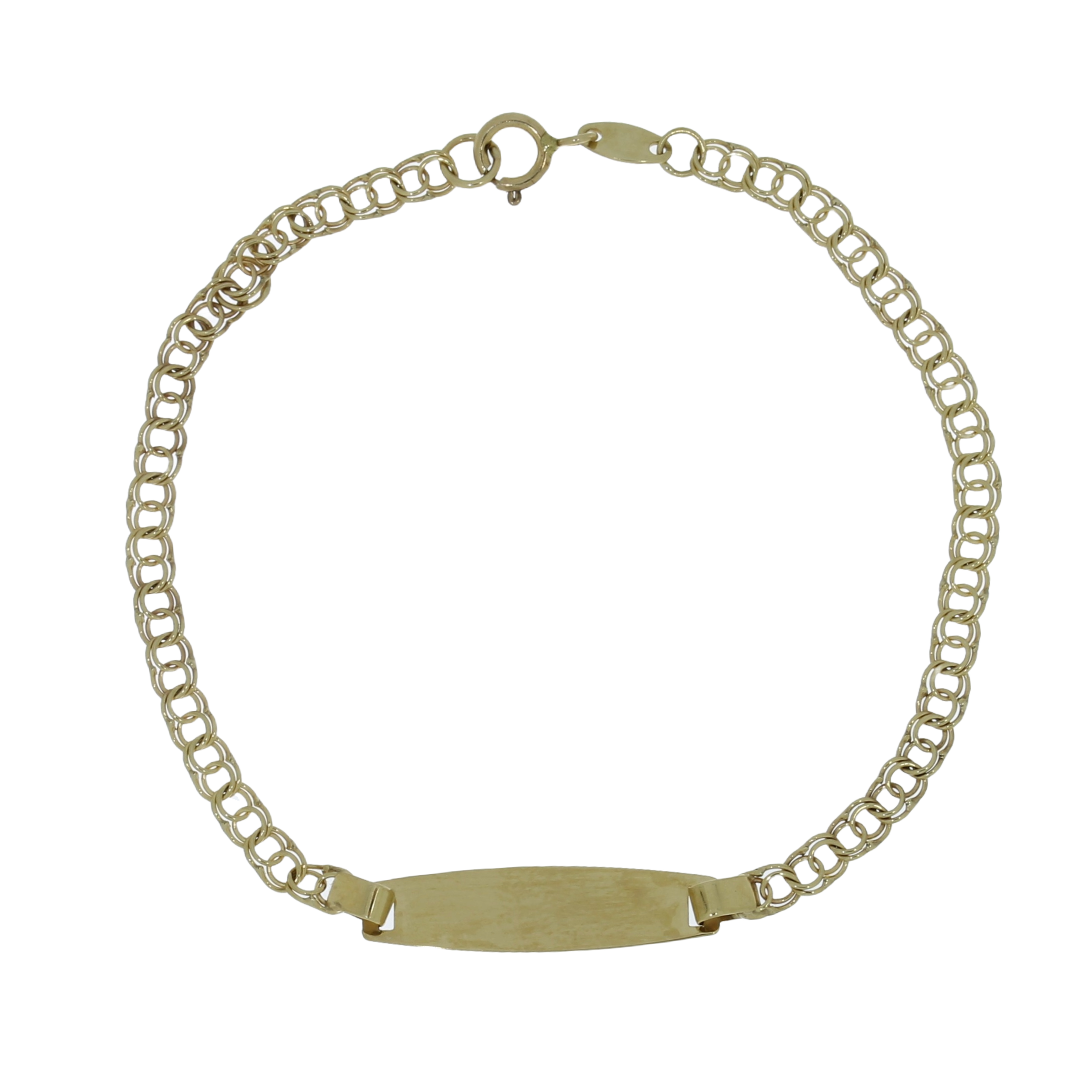 8 Karat Bismarck Plade Børnearmbånd