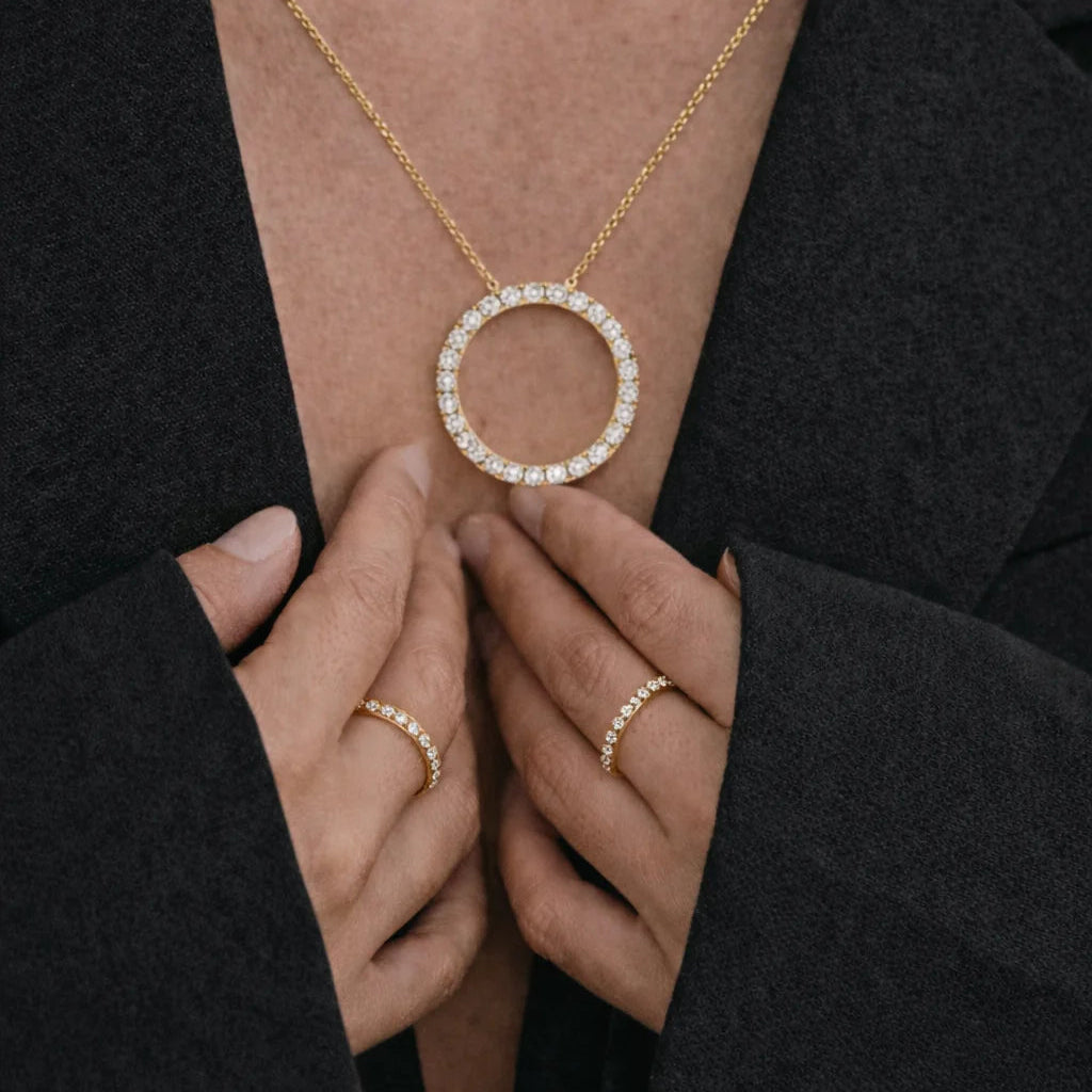 14 Karat Brillant Cirkel Vedhæng 0,979 ct.