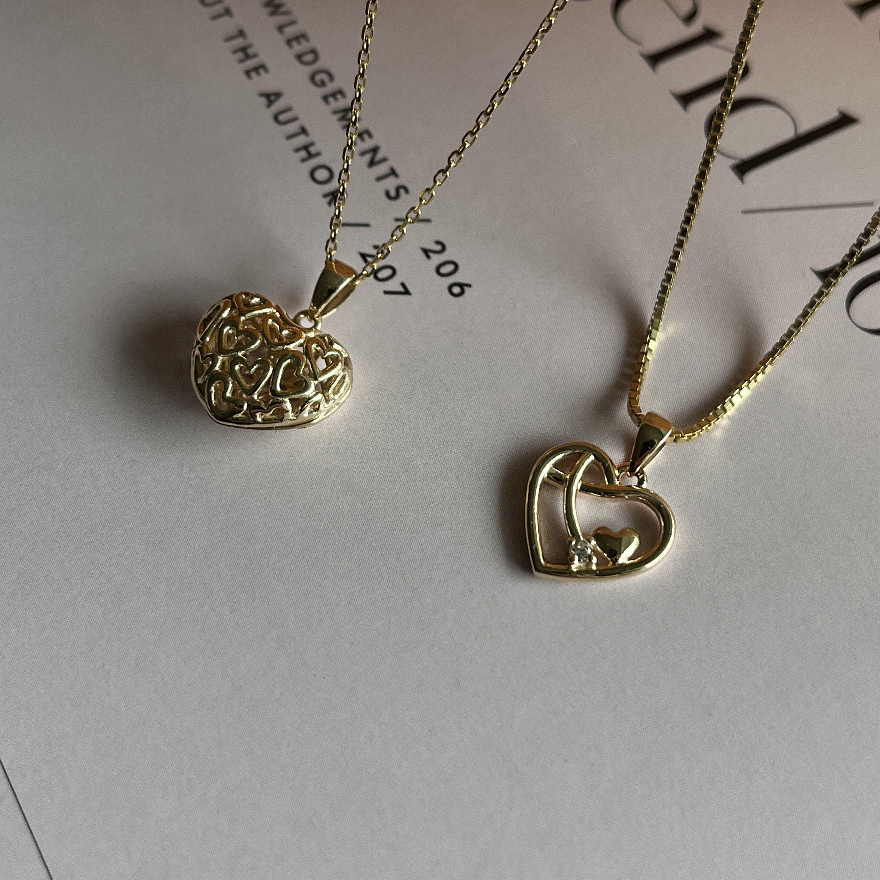 8 Karat Udsmykket Hjerte