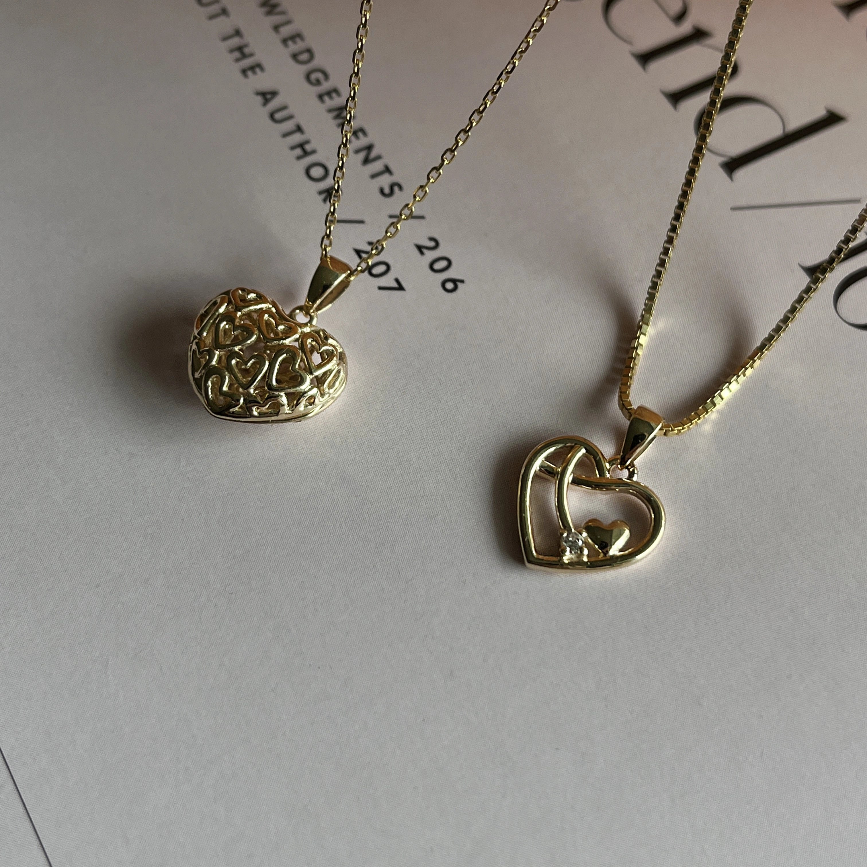 8 Karat Udsmykket Hjerte