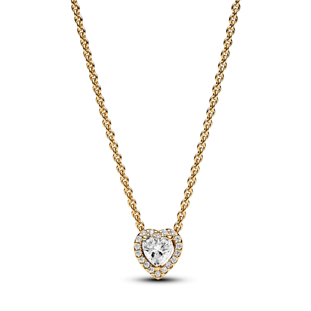 Funklende Hjerte Collier-Halskæde
