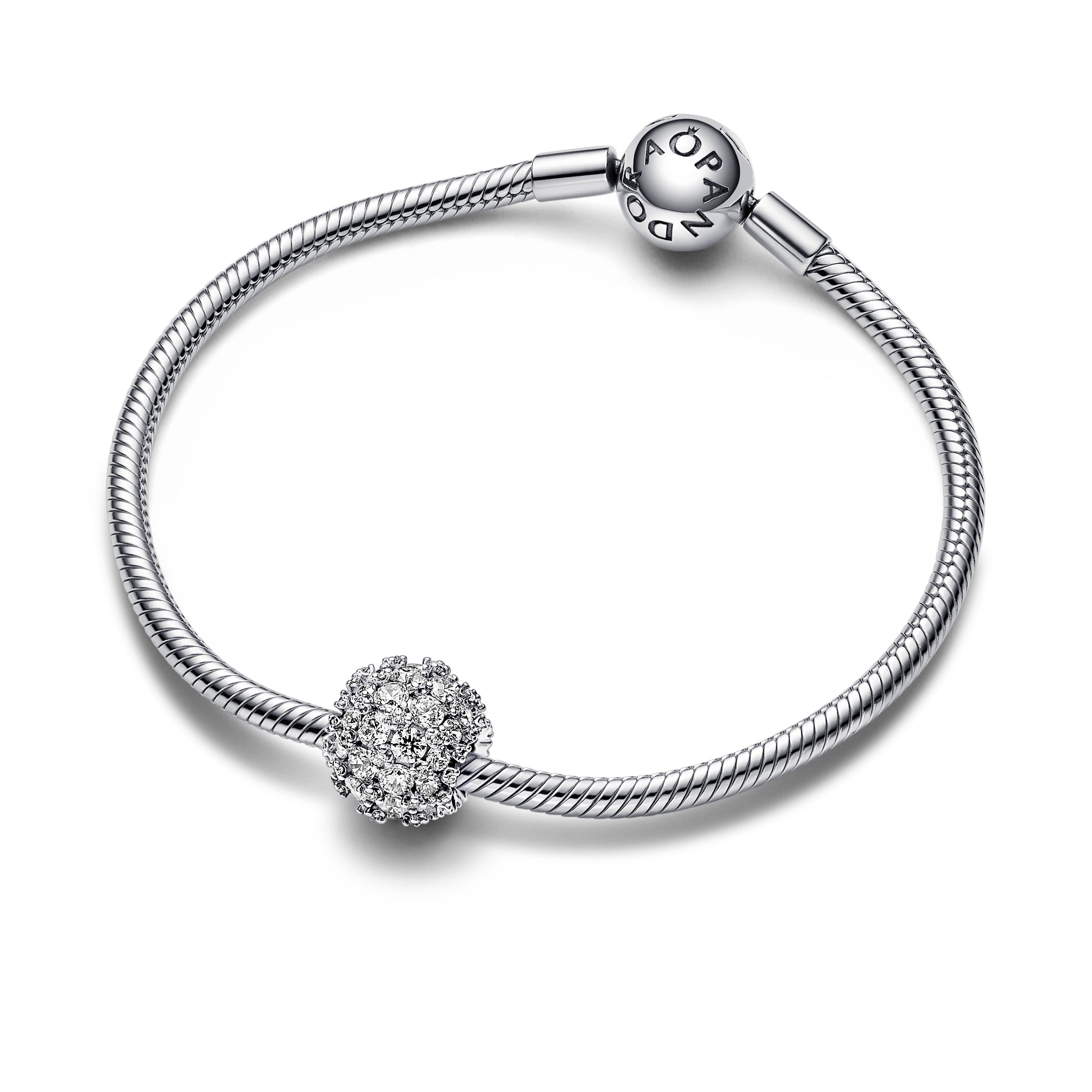 Funklende Rundt Charm