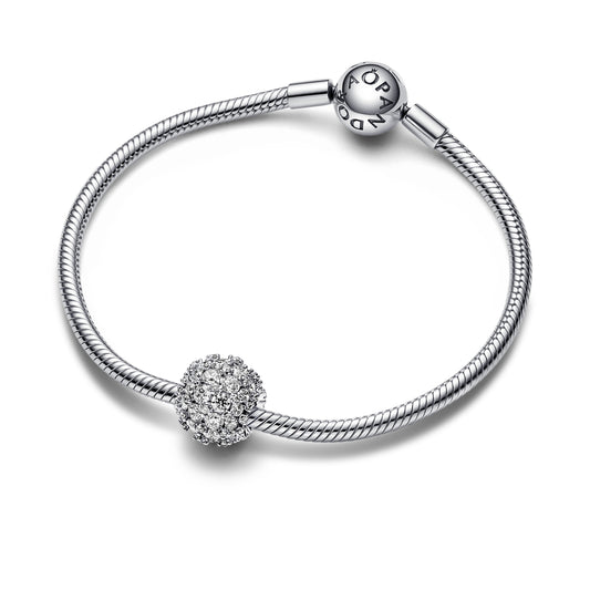 Funklende Rundt Charm