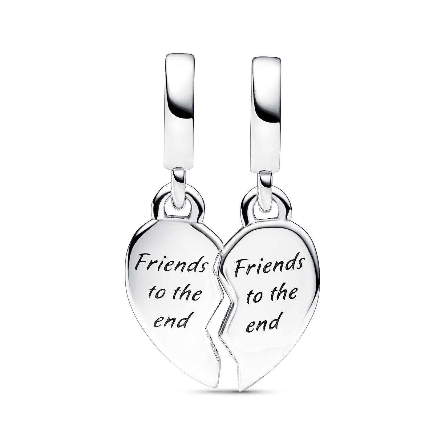 Friends Splittable Heart Charm